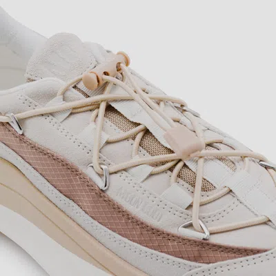 Moon Boot Logo Sneakers With Platform Sole And Pull-tab In Neutral