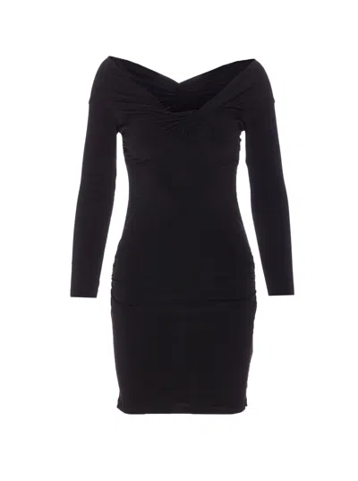 Patrizia Pepe Mini Dress In Black