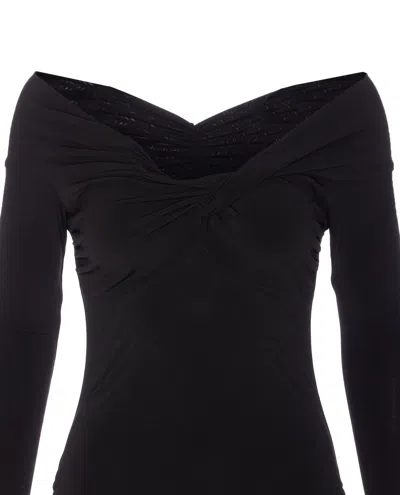 Patrizia Pepe Mini Dress In Black