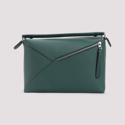 Loewe Puzzle Edge New Large Shoulder Bag Men In Green