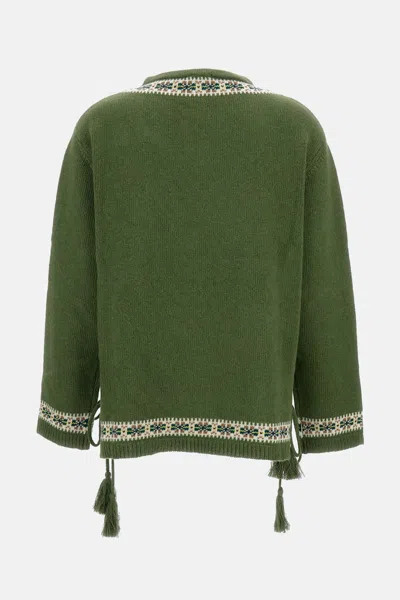 Bode Moritz Sweater In Green
