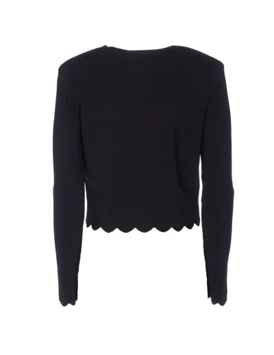 Twinset Black Viscose Casual Jacket In Black