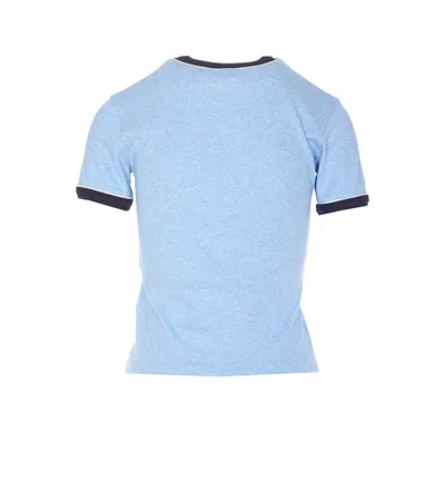 Chloé Chloè Logo Cotton T Shirt In Blue