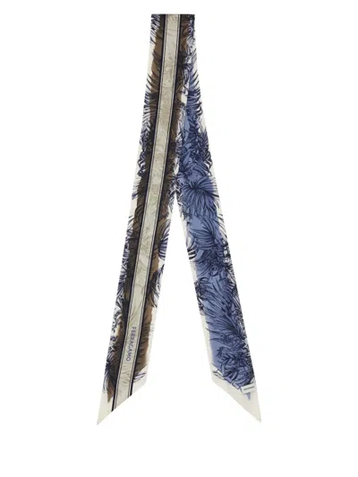 Ferragamo Feragamo Gravure Silk Scarf In Multi