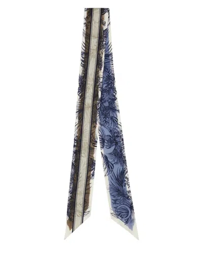 Ferragamo Feragamo Gravure Silk Scarf In Multi