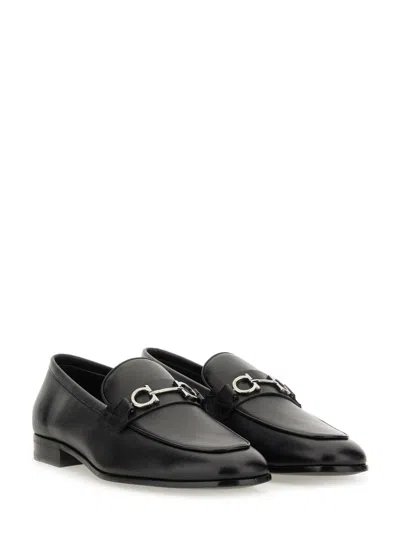 Ferragamo Penny Loafers In Black
