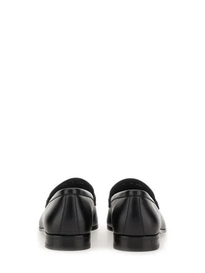 Ferragamo Penny Loafers In Black