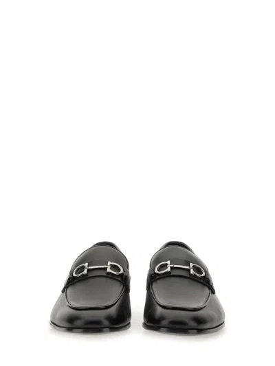 Ferragamo Penny Loafers In Black