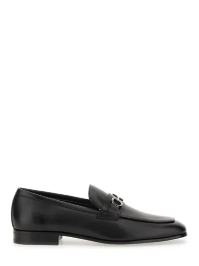 Ferragamo Penny Loafers In Black