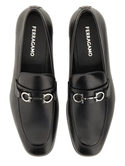 Ferragamo Penny Loafers In Black