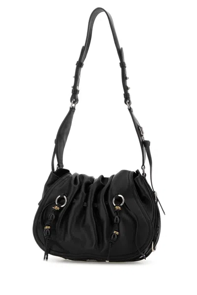 Isabel Marant Women Black Leather Bolton Shoulder Bag In Black