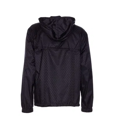 Alexander Mcqueen Skull Print Hooded Jacket In Black