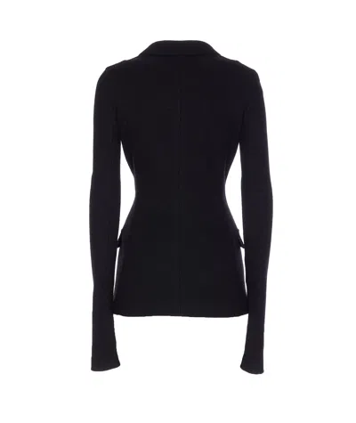 Dolce & Gabbana Tailored Wool Double-breasted Jacket In Black