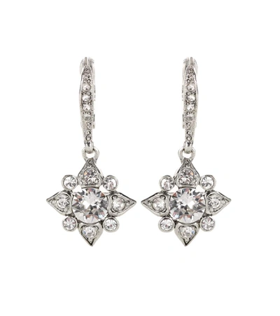 Shop Oscar De La Renta Swarovski Crystal-embellished Earrings