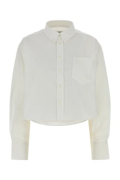 Ami Alexandre Mattiussi Ami Paris Ami Paris Oxford Cropped Shirt In Black