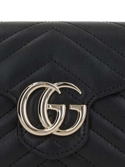 Gucci Gg Marmont Wallet On Chain In Blue