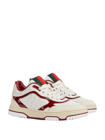 Gucci Re-web Sneakers Featuring Contrast Panels In Multi