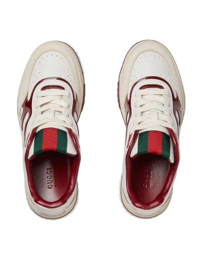 Gucci Re-web Sneakers Featuring Contrast Panels In Multi