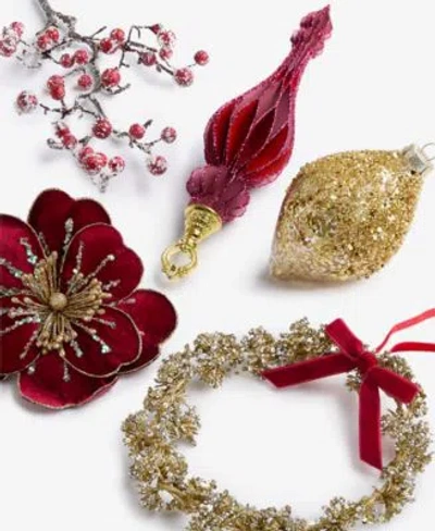 Holiday Lane Berry Tones Collection Exclusively At Macys In Transparent