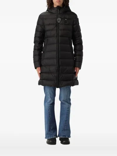 Blauer Agnes Black Raincoat With Beige Interior 301 In Black