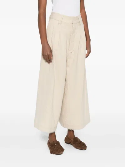 A Tentative Atelier Virgin Wool-blend Trousers In White