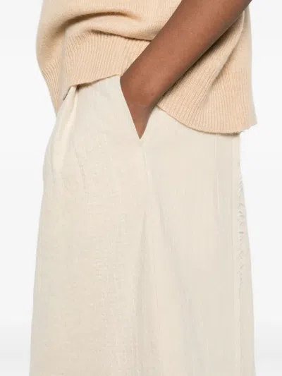 A Tentative Atelier Virgin Wool-blend Trousers In White