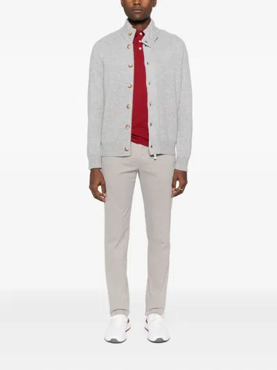 Incotex Elasticated-waist Trousers In Neutral