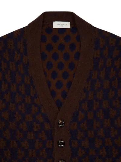 Piacenza Cashmere Button-up V-neck Cashmere Cardigan In Multi