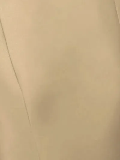 Alberta Ferretti Miakdo Long Beige Maxi Dress In Gray