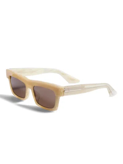 Khaite Rectangle-frame Sunglasses In Neutral