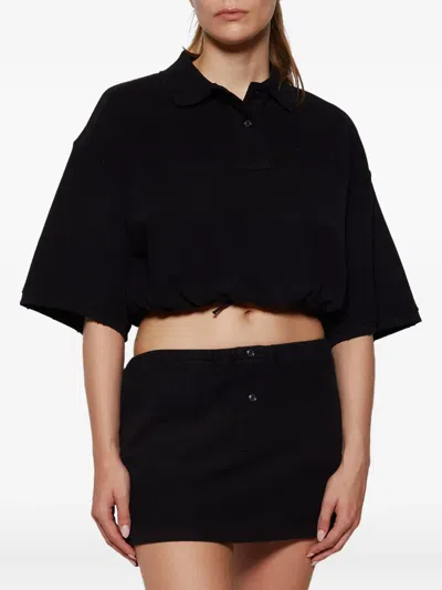 Alexander Wang T T By Alexander Wang Black Cotton Shirts In Black