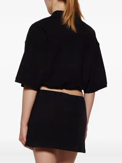Alexander Wang T T By Alexander Wang Black Cotton Shirts In Black