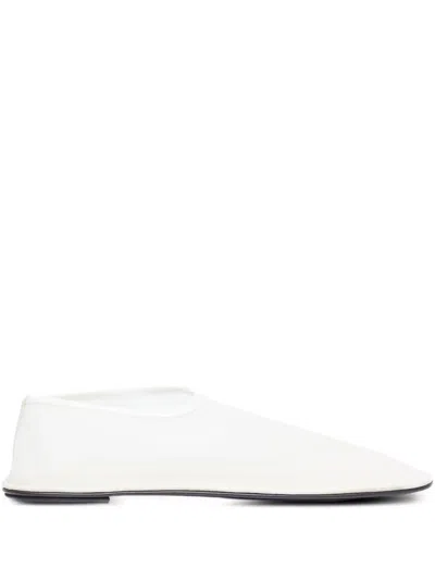 The Row Sock-style Mesh Ballet Flats In White
