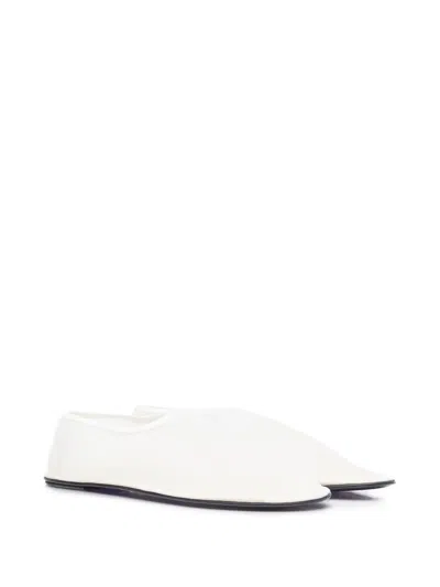 The Row Sock-style Mesh Ballet Flats In White