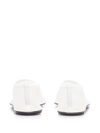 The Row Sock-style Mesh Ballet Flats In White