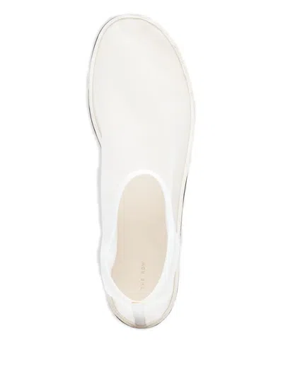 The Row Sock-style Mesh Ballet Flats In White