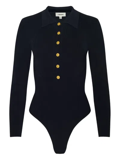 L'agence Elisabetta Knit Bodysuit In Black
