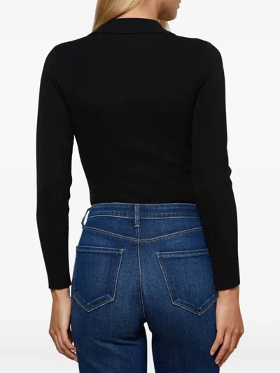 L'agence Elisabetta Knit Bodysuit In Black