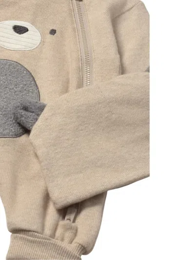 Mayoral Bear-appliqué Romper Set In Neutral