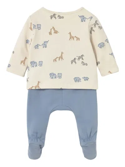 Mayoral Printed Pocket Sweatshirt Set In Neutral