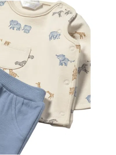 Mayoral Printed Pocket Sweatshirt Set In Neutral