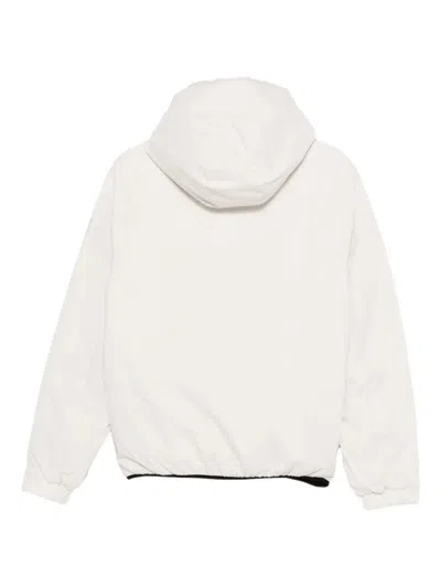 Ecoalf Hooded Zip Jacket In White