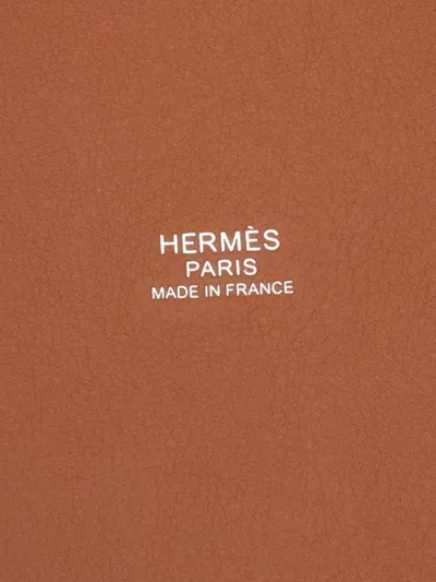 Pre-owned Hermes 2024 Couverture Lignes Picotin Lock 18 Handbag In Brown