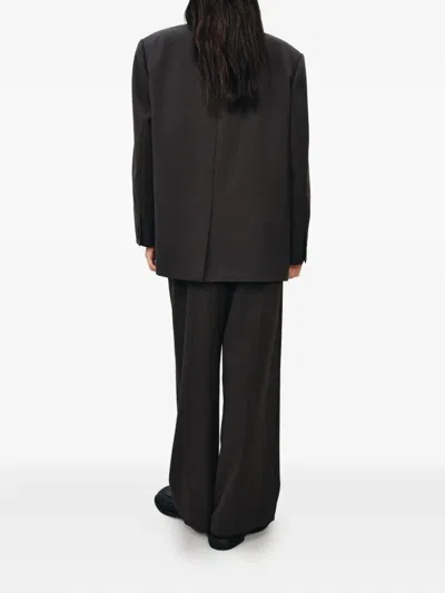 Studio Tomboy Pleated Trousers In Gray