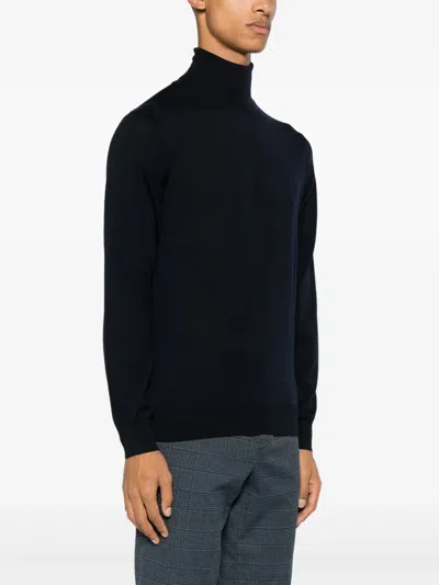 Piacenza Cashmere Fine-knit Wool Jumper In Blue