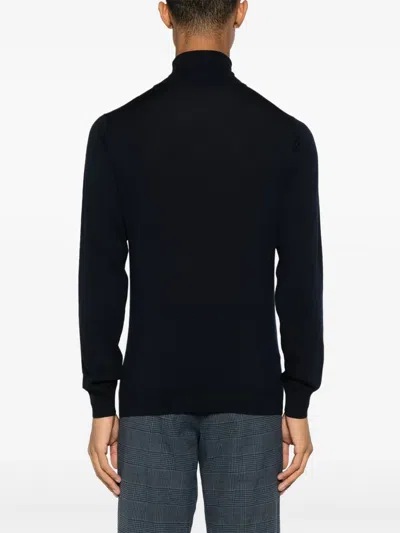 Piacenza Cashmere Fine-knit Wool Jumper In Blue
