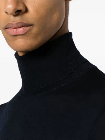 Piacenza Cashmere Fine-knit Wool Jumper In Blue