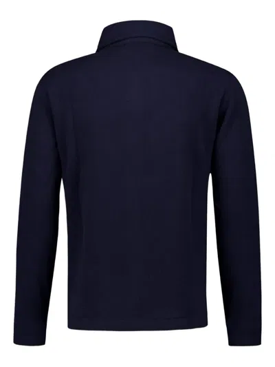 Piacenza Cashmere Button-up Pocket Shirt In Blue