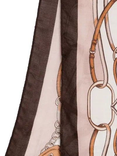 Liu •jo Patterned Scarf In Pink