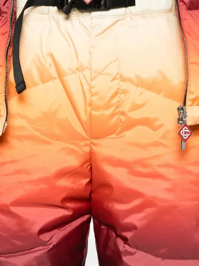 Casablanca Ombré-print Padded Trousers In Multi